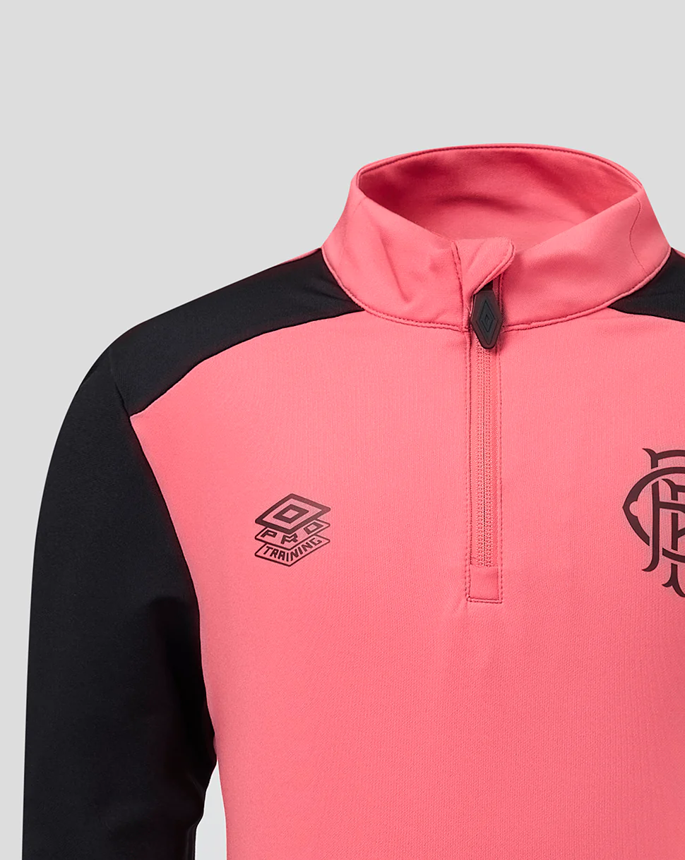 RANGERS FC JUNIOR 2026/27 PRO TRAINING QUARTER ZIP - CALYPSO CORAL - Image 3