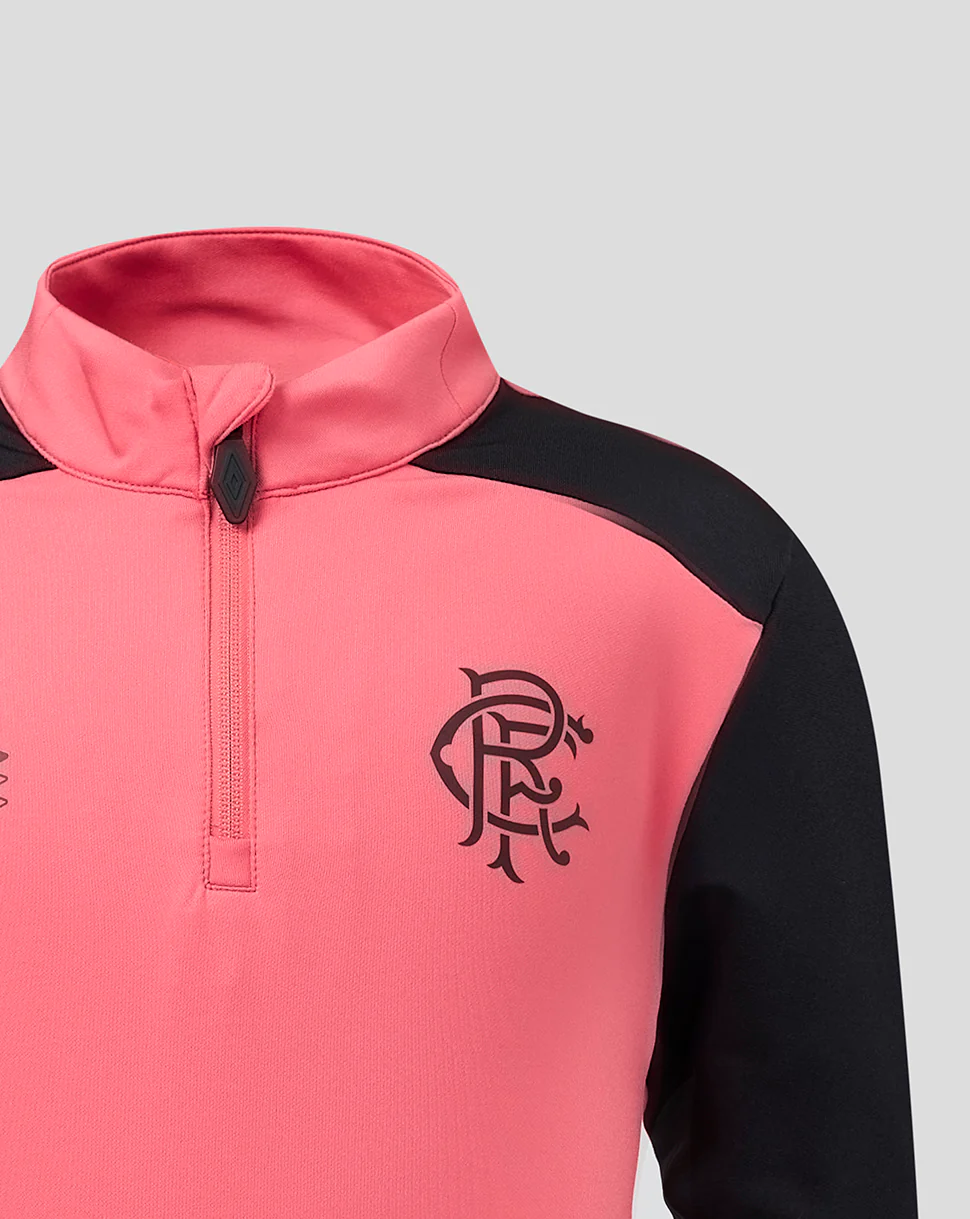 RANGERS FC JUNIOR 2026/27 PRO TRAINING QUARTER ZIP - CALYPSO CORAL - Image 4