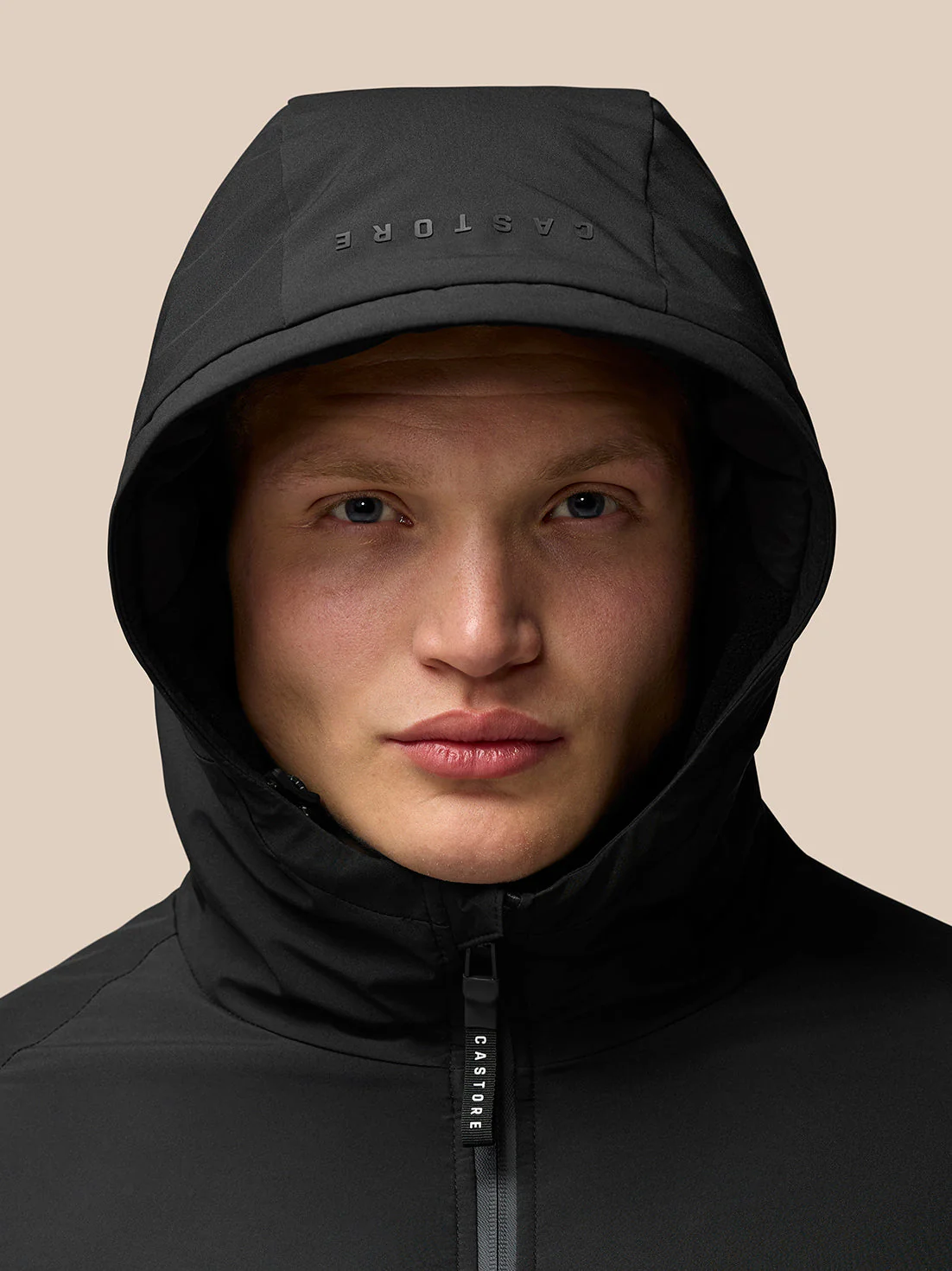 LONGLINE WADDED JACKET - BLACK - Image 14