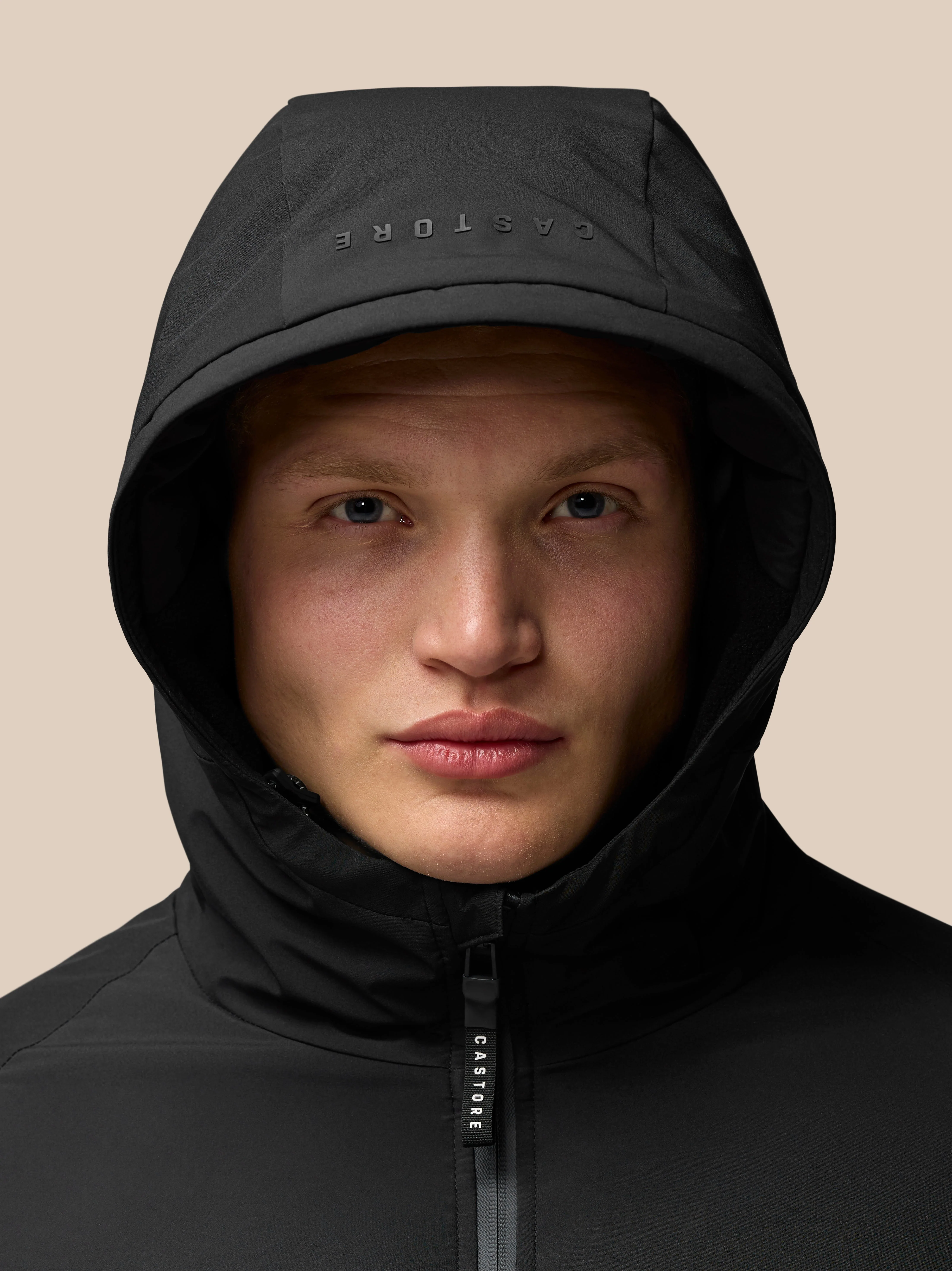 LONGLINE WADDED JACKET - BLACK - Image 9