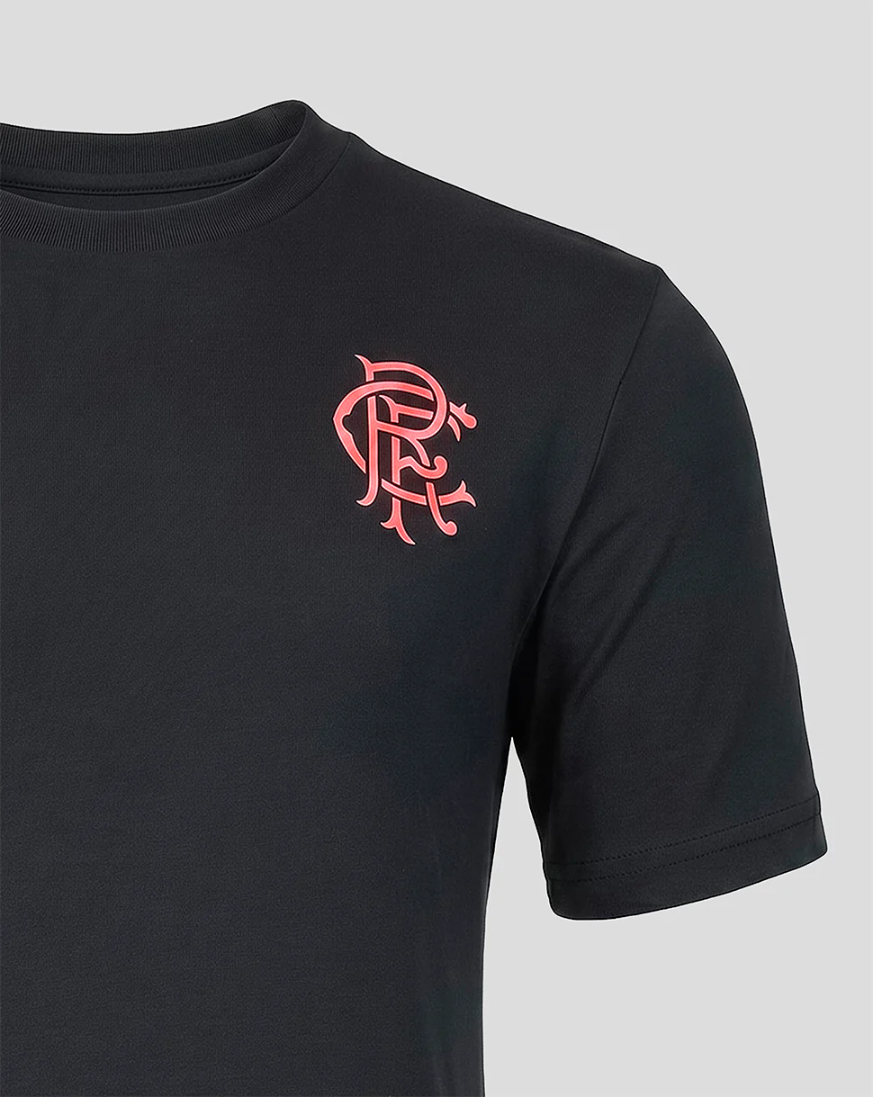 RANGERS FC MENS 2026/27 PRESENTATION T-SHIRT - CAVIAR - Image 4