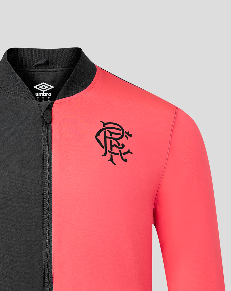 RANGERS FC MENS 2026/27 PRESENTATION WOVEN JACKET - CAVIAR - Image 3