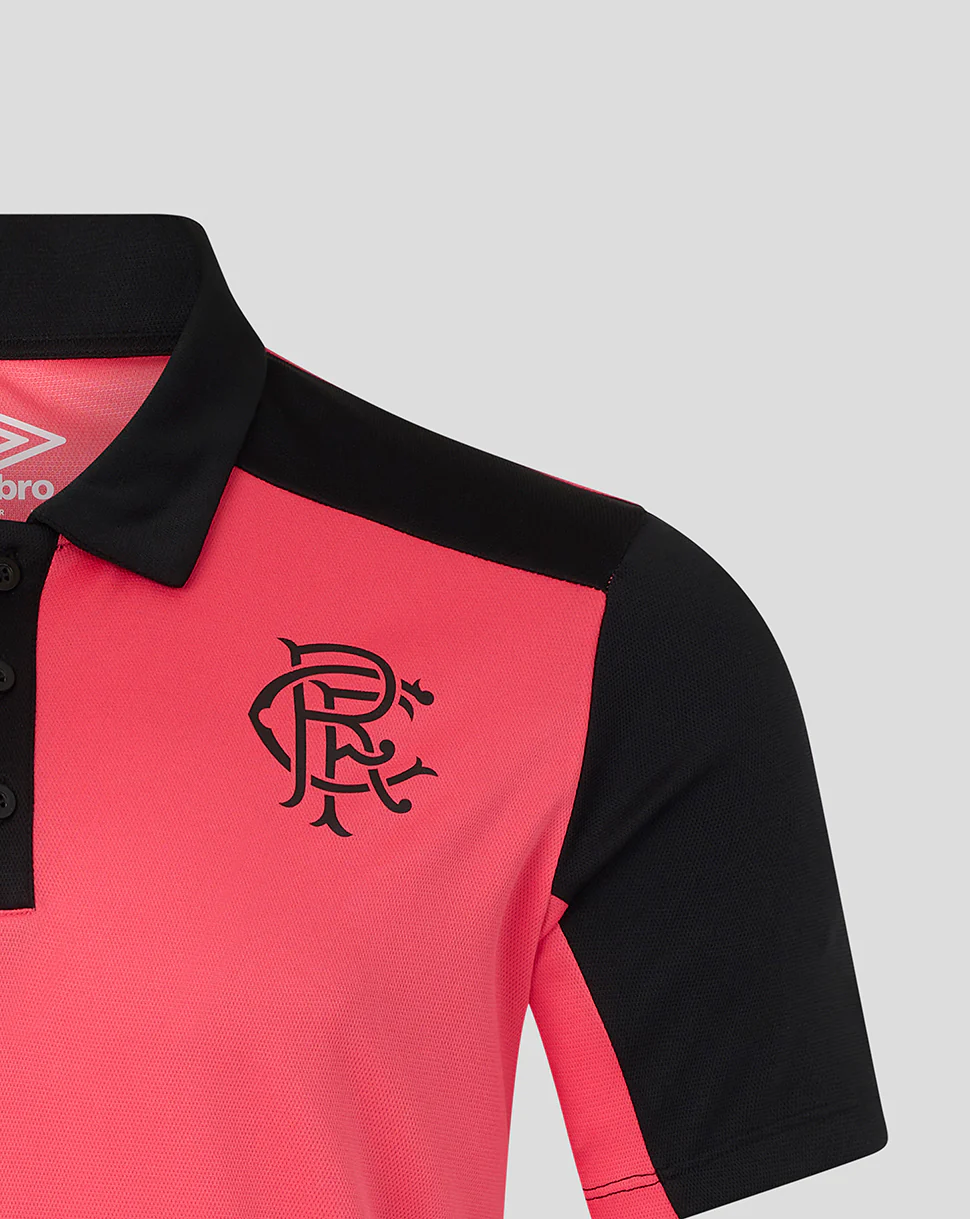 RANGERS FC MENS 2026/27 PRO TRAINING POLY POLO - CALYPSO CORAL - Image 4