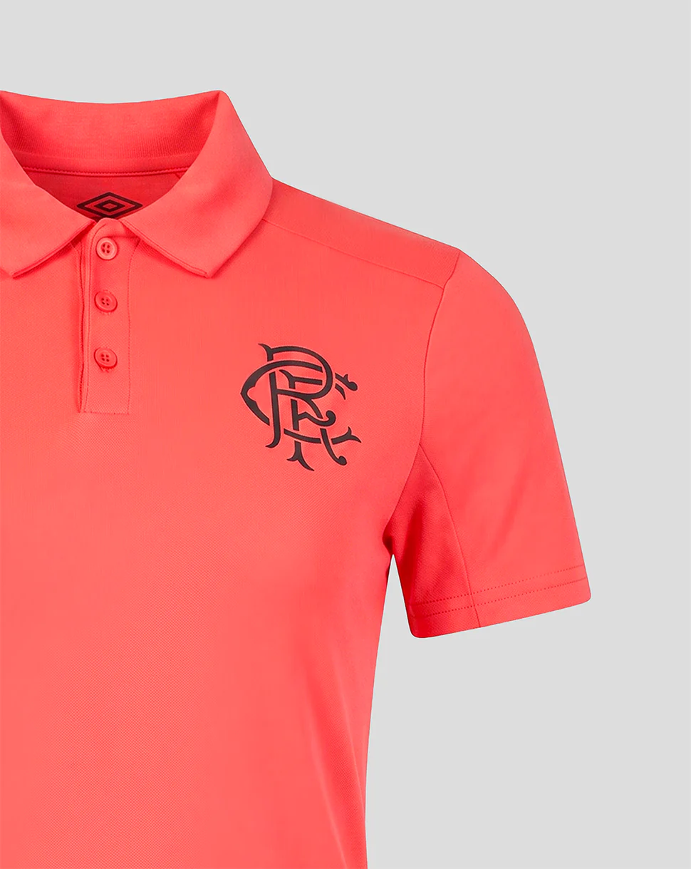 RANGERS FC WOMENS 2026/27 PRESENTATION POLO - CALYPSO CORAL - Image 4